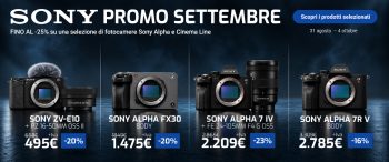 promo sony inizio autunno ITA