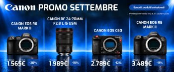 Canon promo settembre ITA