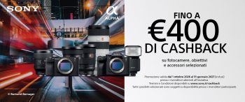 Promo Sony Cashback 400 ITA