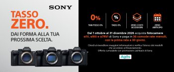 Banner Sony Promo Tasso Zero 36 Mesi ITA