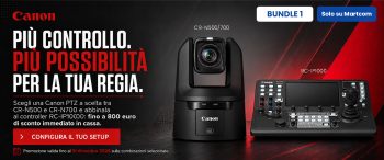 Canon Promo Bundle CR-N500 / CR-N700 + RC-IP1000 Controller 1440 x 600 ITA