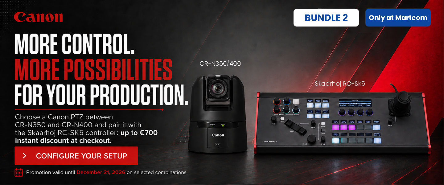 Canon Promo Bundle CR-N350 + RC-SK5 Controller 1420 X 150 ENG