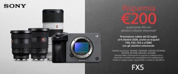 Sony Promo Bundle camera + ottica 1440 X 600 ITA