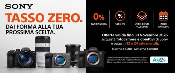 Banner Sony tasso zero ITA