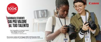Canon student cashback: fino a 100€ di rimborso