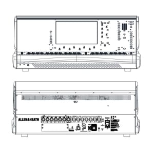 Mixer audio digitale Allen & Heath dLive-DLC25 a 128 canali - 20 fader