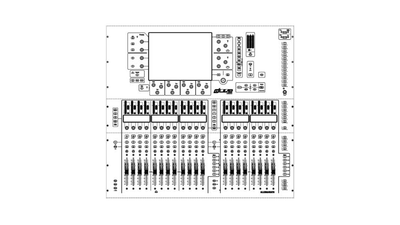 Mixer audio digitale Allen & Heath dLive-S3000 a 128 canali - 20 fader