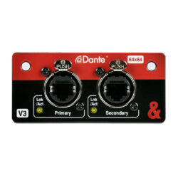 Scheda Allen & Heath SQ Dante 64×64 canali per mixer SQ e AHM