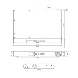 Processore matrix audio Allen & Heath AHM-16 16x16 canali