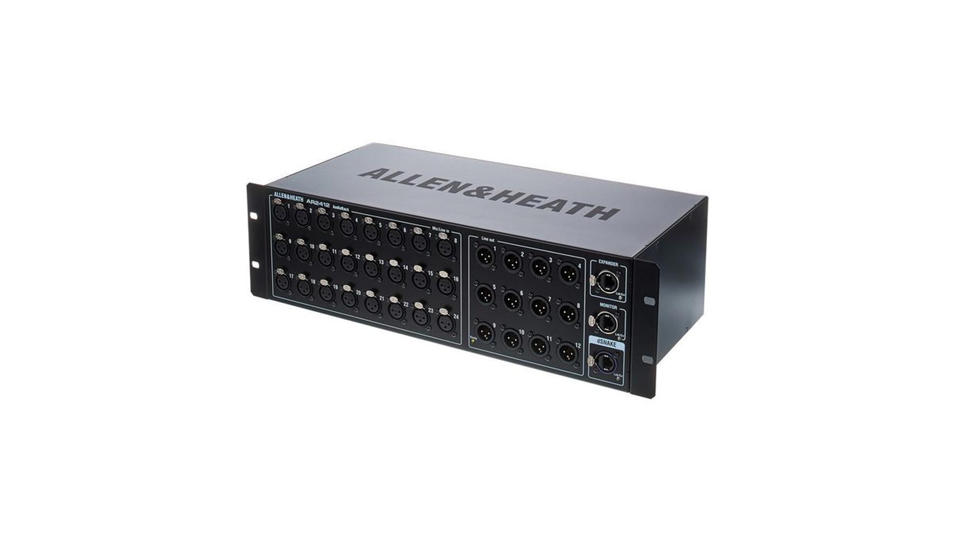 Espansore audio Allen & Heath AR2412 AudioRack 24x12 I/O per mixer SQ, AHM, Avantis e Qu