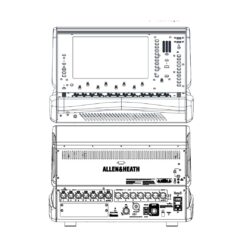 Mixer audio digitale Allen & Heath dLive-DLC15 a 128 canali - 12 fader