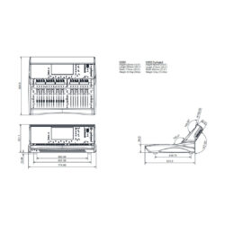 Mixer audio digitale Allen & Heath dLive-DLC25 a 128 canali - 20 fader