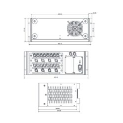 Espansore audio Allen & Heath dLive-DX32 4x8 canali per mixer SQ, AHM-64, Avantis e dLive