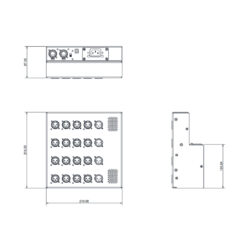 Espansore audio Allen & Heath DT164-W Dante con 4 uscite XLR per ACE Backstage 174SLBK