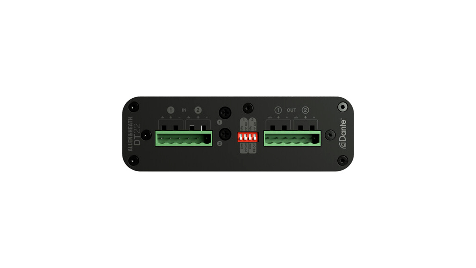 Interfaccia di ingresso Dante Allen & Heath DT22 2x2 I/O