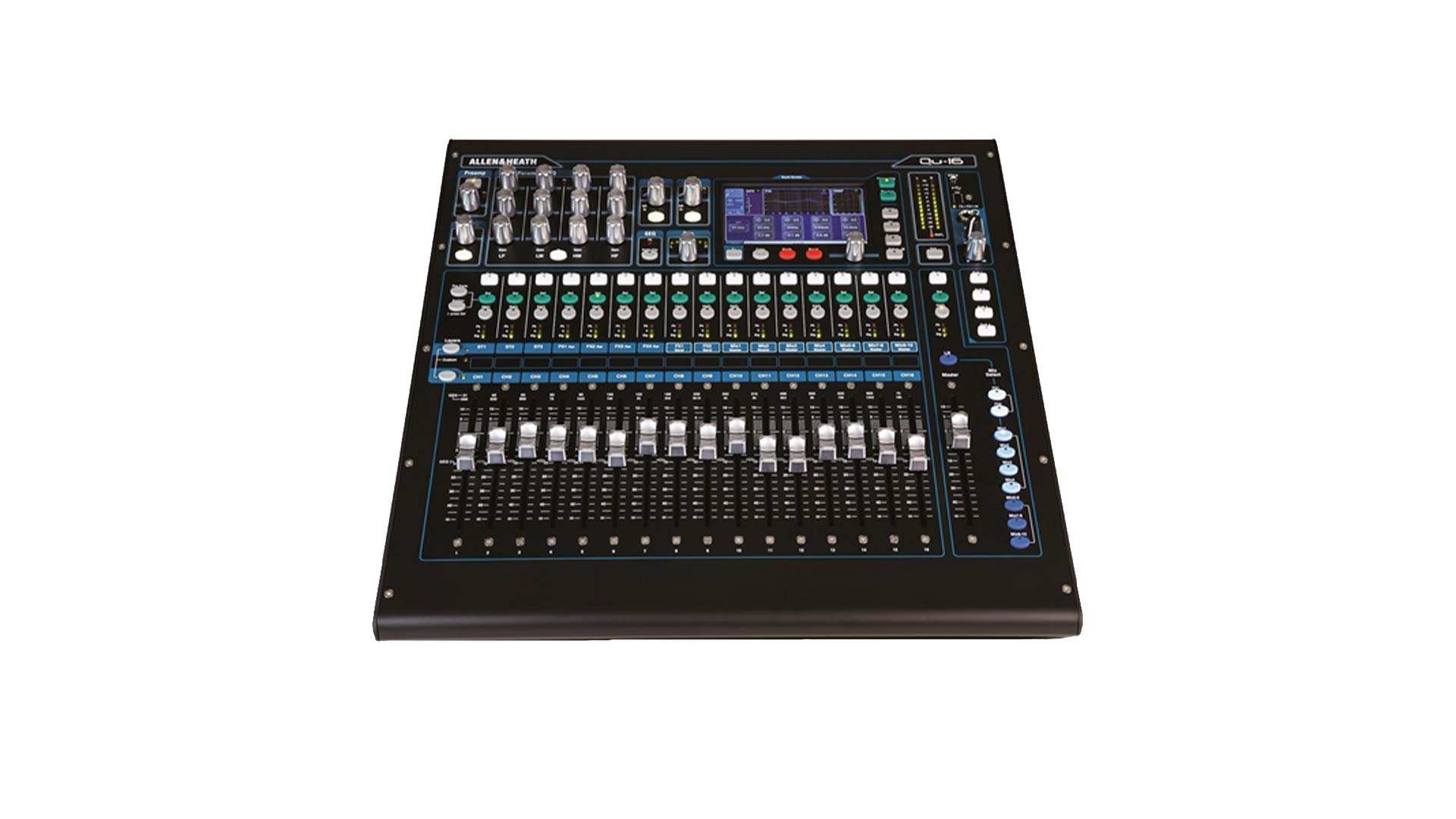 Mixer audio digitale Allen & Heath QU-16 compatto 22×12 I/O