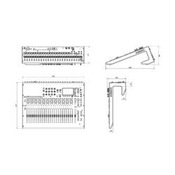 Mixer audio digitale Allen & Heath dimensioni