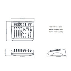 Mixer analogico Allen & Heath ZED-10 a 10 canali con 4 XLR