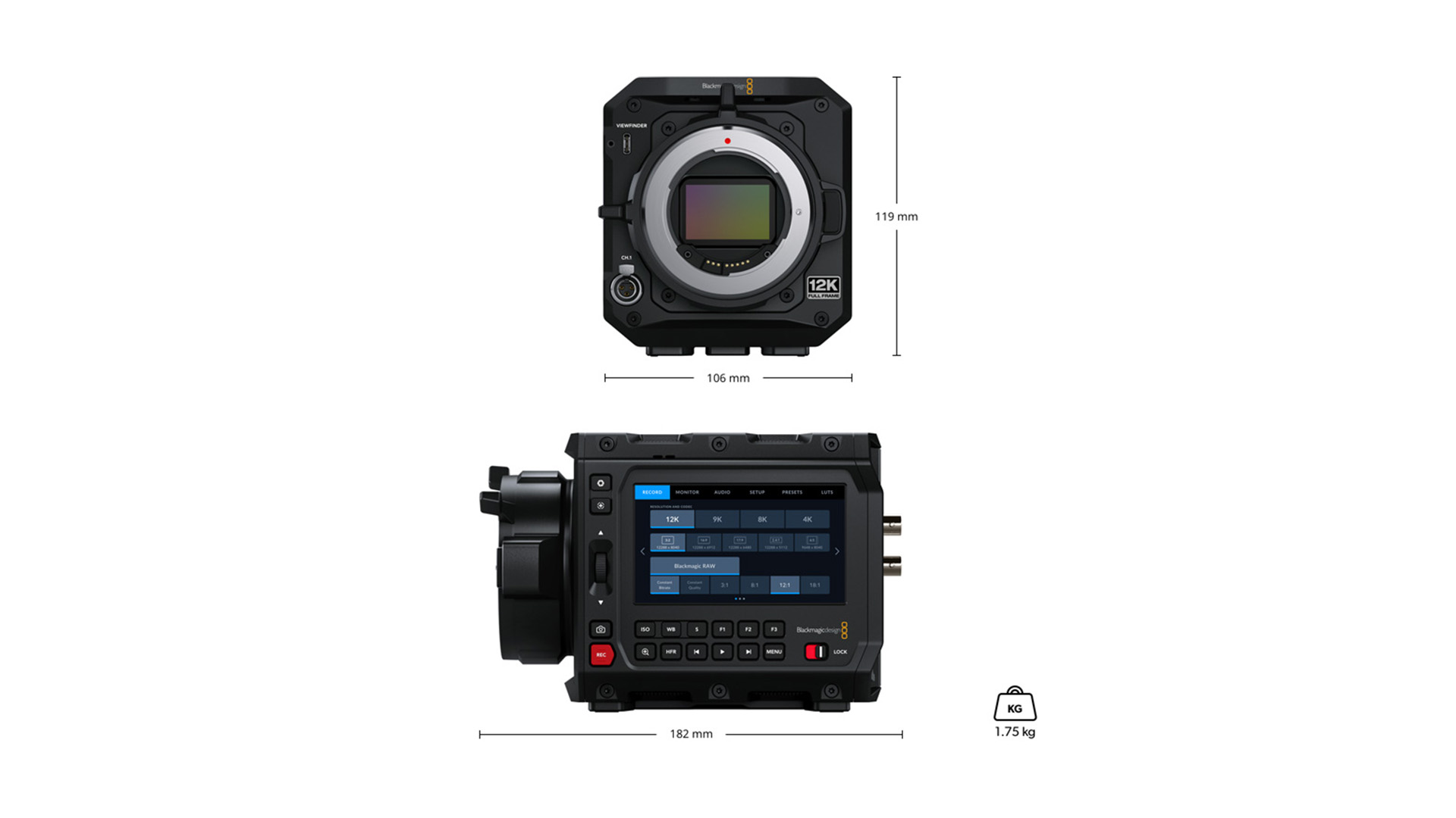 Blackmagic PYXIS 12K Con Attacco EF Videocamera Digitale Full Frame