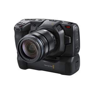 CINECAMPOCHDXBT_BLACKMAGIC_Impugnatura per Blackmagic 6K Pro, 6K e 4K Cinema Camera con alloggiamento per batterie