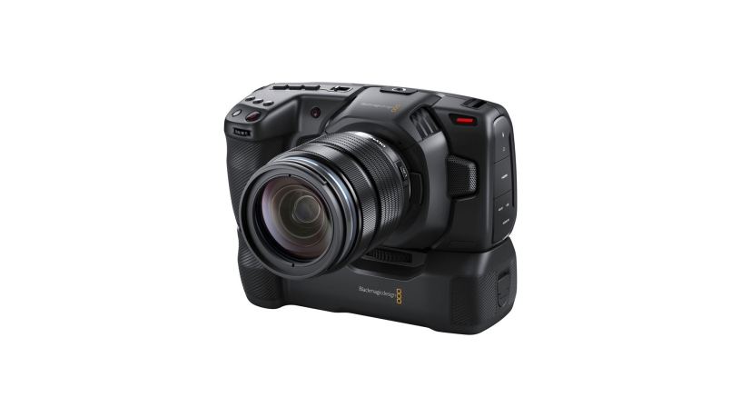 CINECAMPOCHDXBT_BLACKMAGIC_Impugnatura per Blackmagic 6K Pro, 6K e 4K Cinema Camera con alloggiamento per batterie
