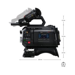 Blackmagic URSA Cine 12K LF con EVF Viewfinder - Videocamera Full Frame con Kit di montaggio EVF