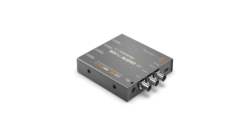 Mini Convertitore SDI a audio 4K per mixer audio, deck broadcast analogici e monitor