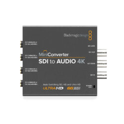 CONVMCSAUD4K_BLACKMAGIC_Mini Convertitore SDI a audio 4K per mixer audio, deck broadcast analogici e monitor