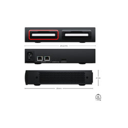 DWCLDBDOCK02_BLACKMAGIC_Blackmagic Cloud Dock 2 unità di espansione HDD SATA, SSD e dischi U.2