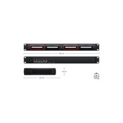 DWCLDBDOCK04_BLACKMAGIC_Blackmagic Cloud Dock 4 unità di espansione HDD SATA, SSD e dischi U.2