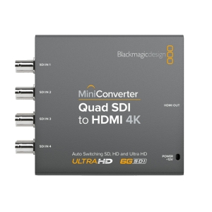 Mini convertitore da QUAD SDI a HDMI 4K