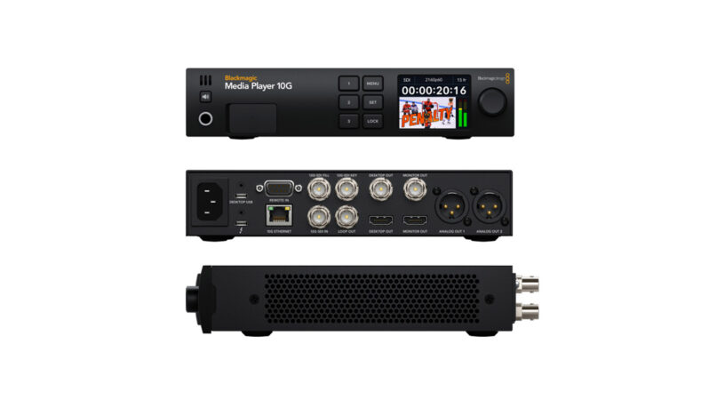 Blackmagic Media Player 10G - switcher per broadcast e produzioni live