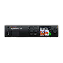 Blackmagic Media Player 10G - switcher per broadcast e produzioni live Blackmagic Media Player 10G - switcher para broadcast y producciones en directo