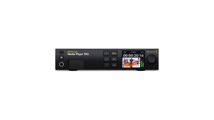 Blackmagic Media Player 10G - switcher per broadcast e produzioni live