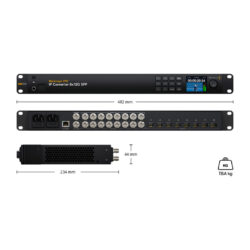 Blackmagic 2110 IP Converter 8x12G SFP - convertitore video