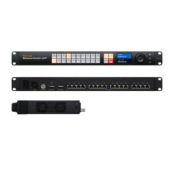 Blackmagic Ethernet Switch 360P - switcher per broadcast e live con protocollo NMOS