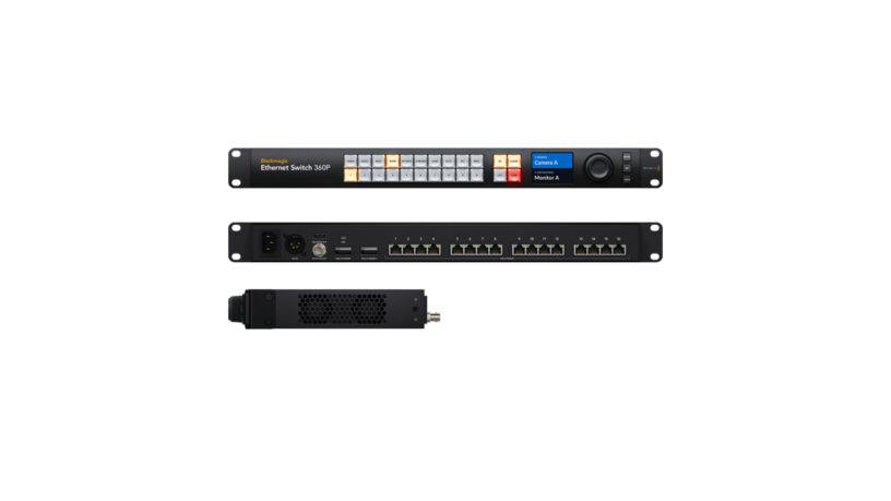 Blackmagic Ethernet Switch 360P - switcher per broadcast e live con protocollo NMOS