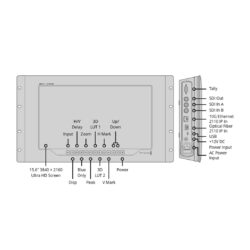 Blackmagic SmartView 4K G3 - monitor per broadcast 15.6″ 12G-SDI