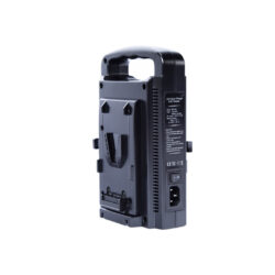 Caricabatterie V-mount doppio per batterie V-lock