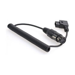 BRD_DTAP-XLR-4PF_Browdytech_Cavo di alimentazione a spirale da D-tap maschio a XLR 4 pin femmina per videocamere