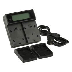 BRD_J-001-LP-E6_BROWDYTECH_Caricatore doppio per batterie LP-E6 compatibili Canon
