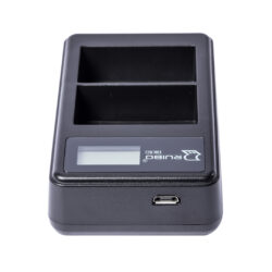 BRD_LCD2CH_Caricabatterie doppio per batterie Canon LP-E6