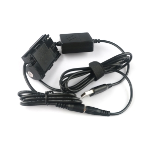 BRD_LPE6PWCB_BrowdyTech_Batteria falsa LP-E6 per fotocamere Canon con cavo di alimentazione da USB a DC
