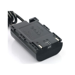 BRD_LPE6PWCB_BrowdyTech_Batteria falsa LP-E6 per fotocamere Canon con cavo di alimentazione da USB a DC