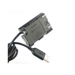 BRD_LPE6PWCB_BrowdyTech_Batteria falsa LP-E6 per fotocamere Canon con cavo di alimentazione da USB a DC