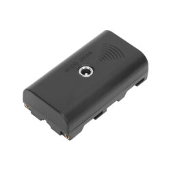 BRD_NPF550_BrowdyTech_Batteria falsa di tipo NP-F550 con cavo di alimentazione da USB a DC