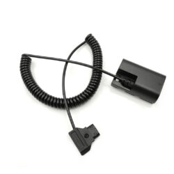 Batteria falsa PL-E6 per Canon con cavo di alimentazione a spirale D-Tap
