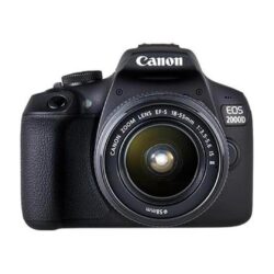 Kit fotocamera Canon EOS 2000D CMOS 24,1MP Full HD + Obiettivo EF-S 18-55 mm f / 3.5-5.6 IS II + Batteria
