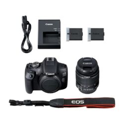 Canon EOS 2000D CMOS 24.1MP Full HD Kamera Kit + EF-S 18-55mm f / 3.5-5.6 IS II Objektiv + Akku