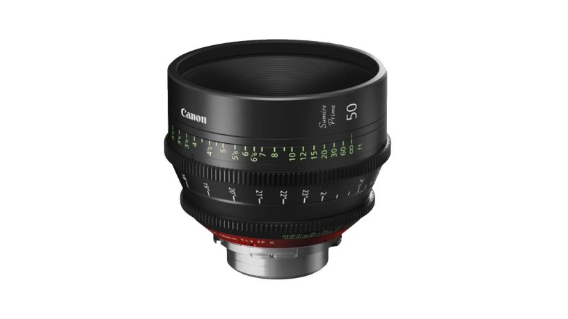 Canon CN-E 50mm T1.3 FP X con attacco PL - obiettivo con scala metrica in metriv
